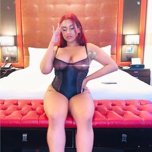 Fashionnova Lingerie Black Bodysuit With Gems